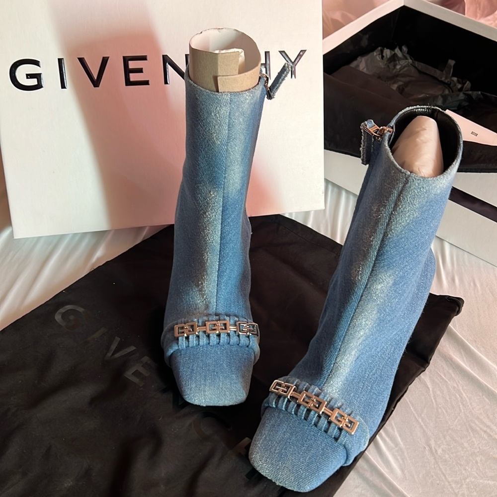 Givenchy denim ankle boots